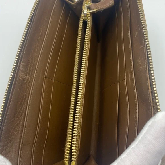 Miu Miu Croc-Embossed Leather Long Zippy Wallet - Picture 5 of 7